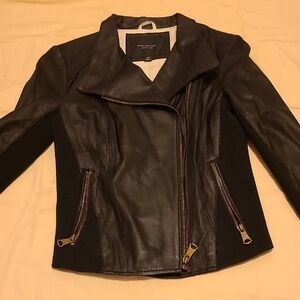 Marc New York Dark Brown Leather Jacket